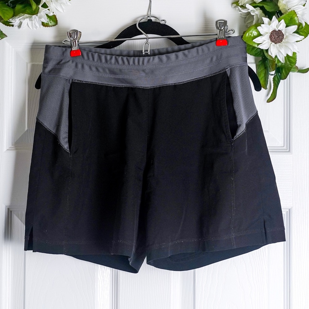 Black Shorts Workout Hiking Athletic Long Inseam